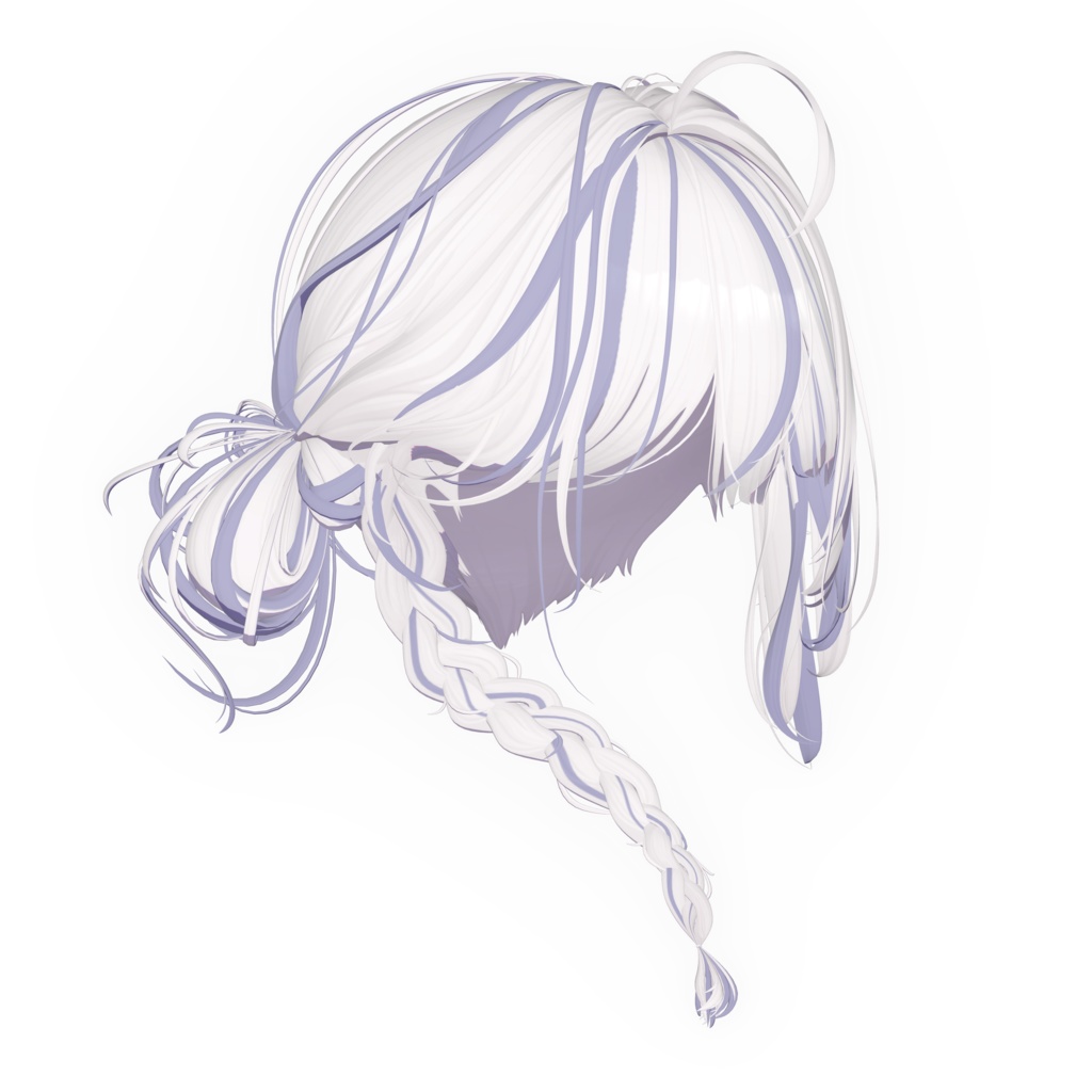 【❥· •20% SALE• ·】【Li-ne_Braided_Bun_hair】 - Highlights Color Texture