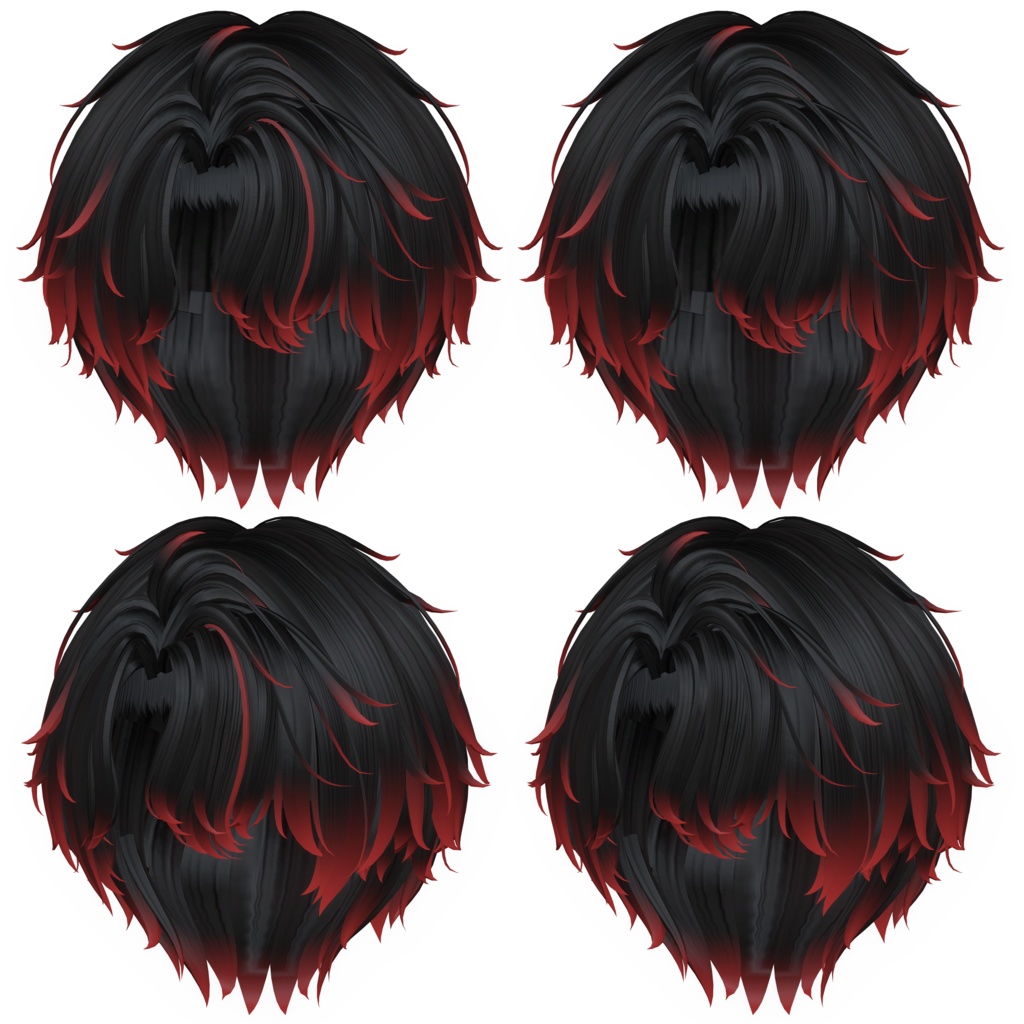 【GLAY Unknown - MY CRUSH Short wolf hair】 - Highlights Color Texture