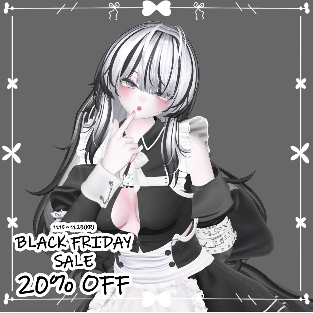 【❥· •20% SALE• ·】【GLAY Unknown - Lop Rabbit Two side Twin Tail Hair】 - Highlights Color Texture