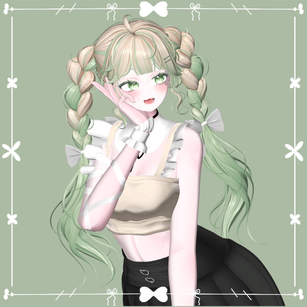 【SOUR FLAVOR Twin Braid】 - Highlights Color Texture
