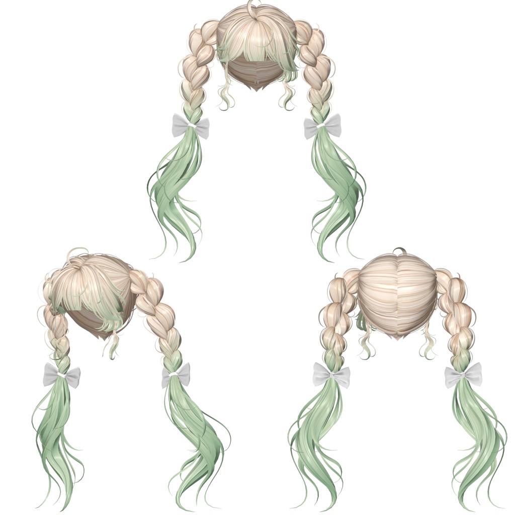 【SOUR FLAVOR Twin Braid】 - Highlights Color Texture