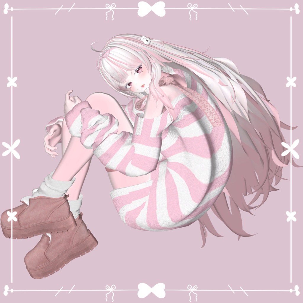 【Studio4NIMARU Nerdy Baby Long Hair】 - Highlights Color Texture