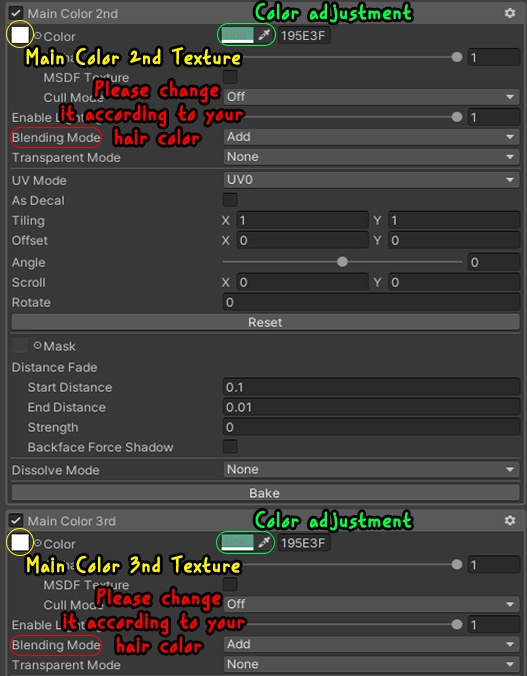 【Li-ne_Shop Neko Twintail Hair】 - Highlights Color Texture