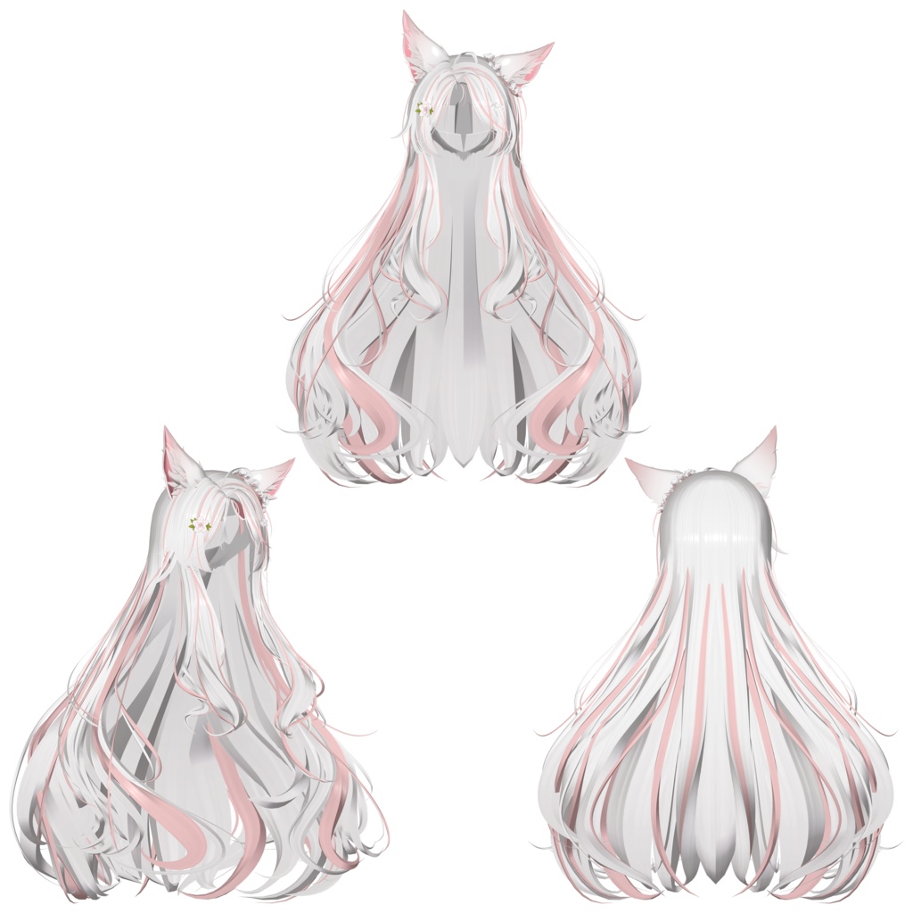 【❥· •20% SALE• ·】【Li-ne_Shop キツネロングヘア】 - Highlights Color Texture