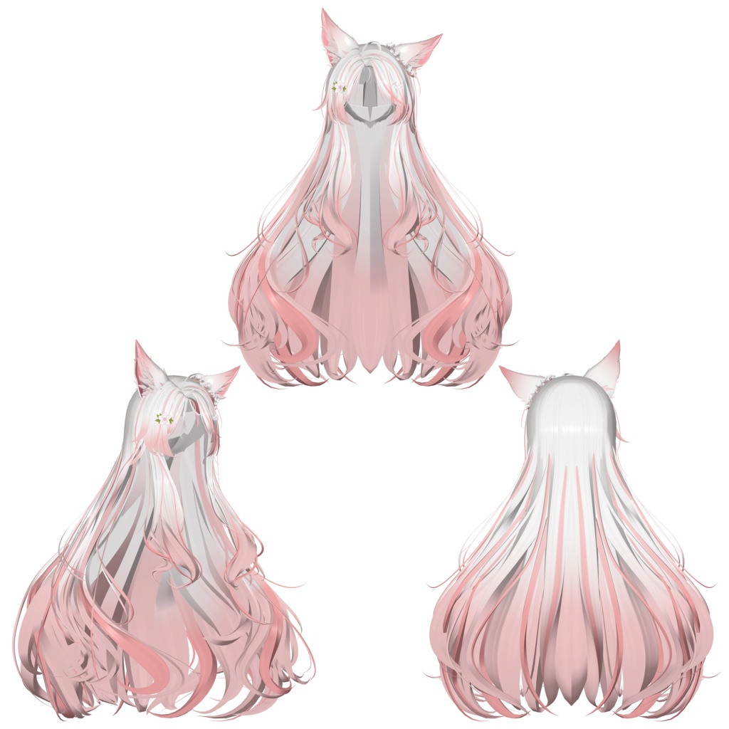 【❥· •20% SALE• ·】【Li-ne_Shop キツネロングヘア】 - Highlights Color Texture