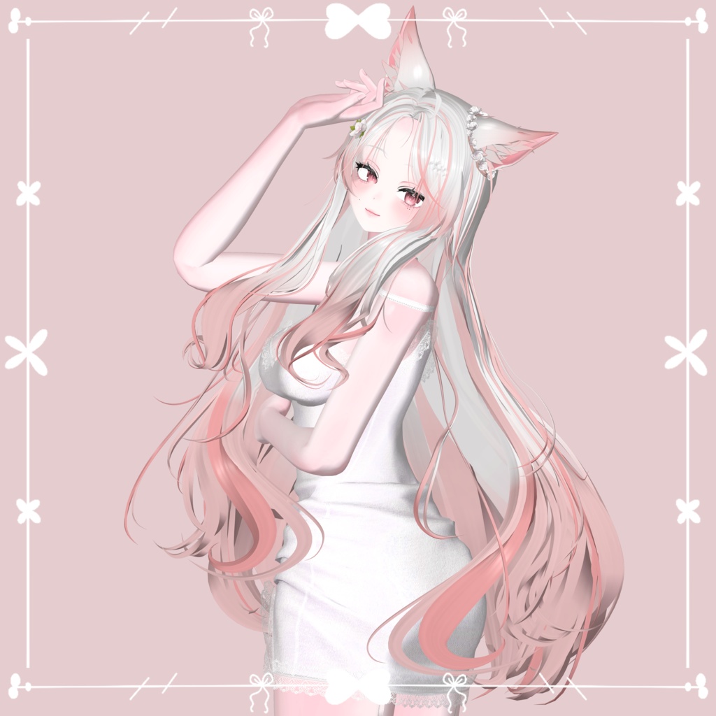 【Li-ne_Shop キツネロングヘア】 - Highlights Color Texture