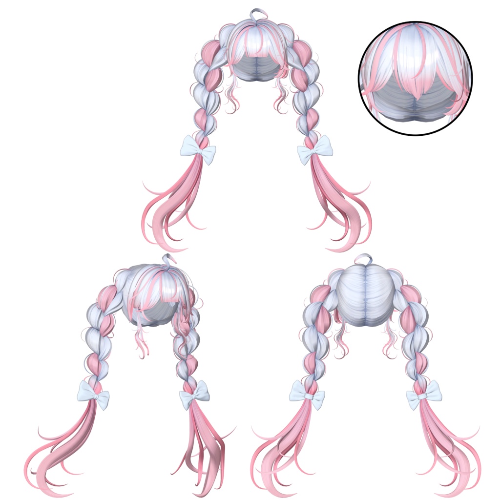 【❥· •20% SALE• ·】【SOUR FLAVOR Twin Braid REMAKE】 - Highlights Color Texture