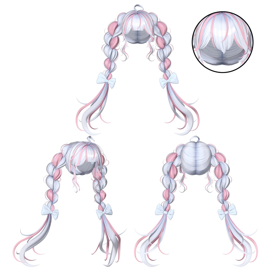 【❥· •20% SALE• ·】【SOUR FLAVOR Twin Braid REMAKE】 - Highlights Color Texture