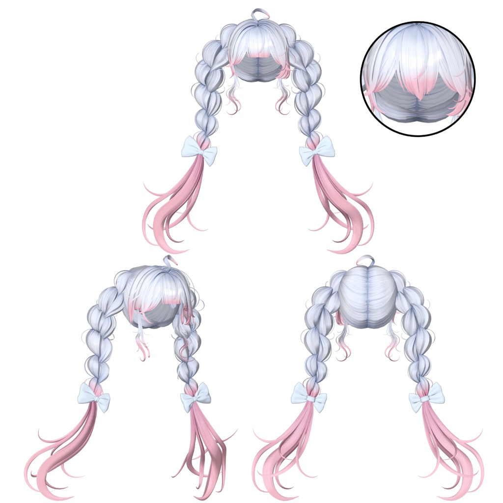 【❥· •20% SALE• ·】【SOUR FLAVOR Twin Braid REMAKE】 - Highlights Color Texture