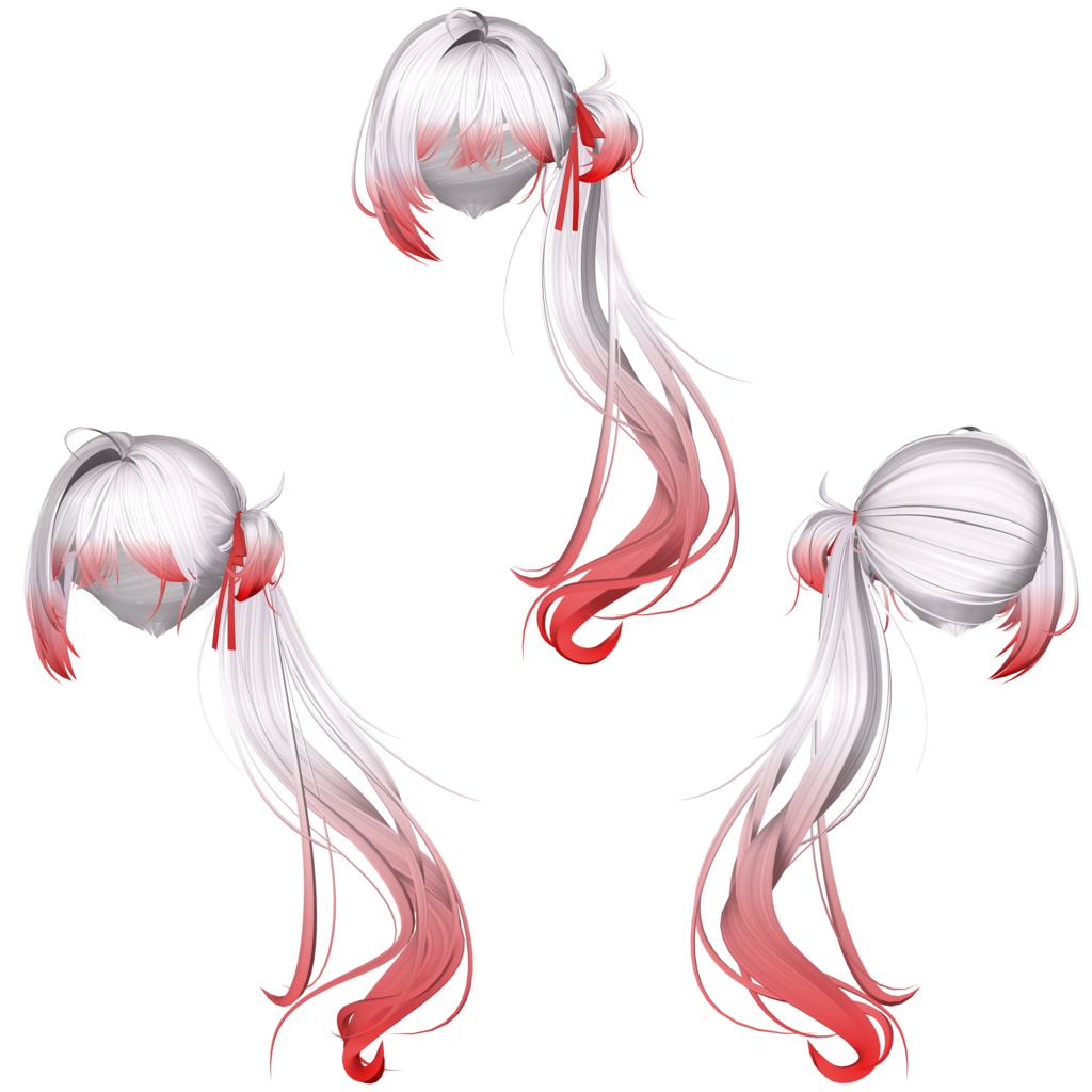 【❥· •20% SALE• ·】【Li-ne_Shop 小悪魔サイドテール】 - Highlights Color Texture