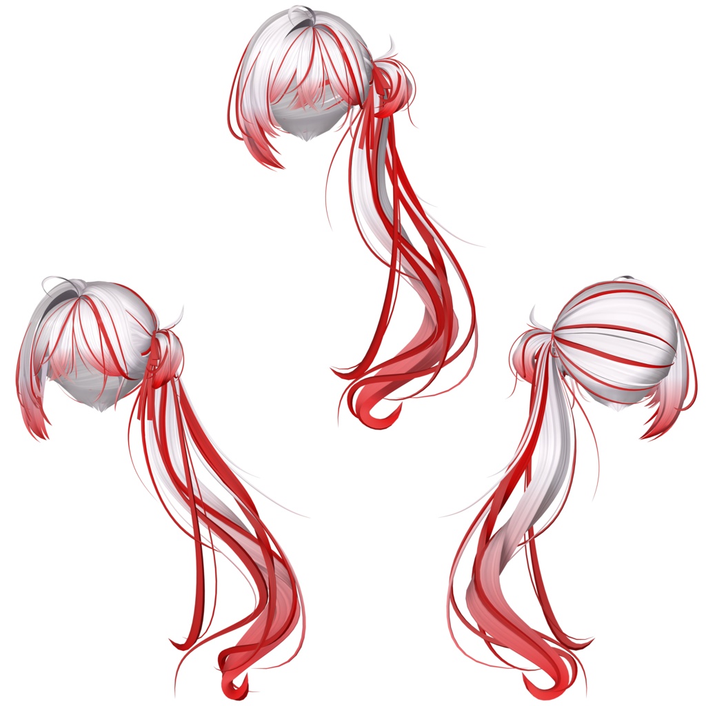 【❥· •20% SALE• ·】【Li-ne_Shop 小悪魔サイドテール】 - Highlights Color Texture