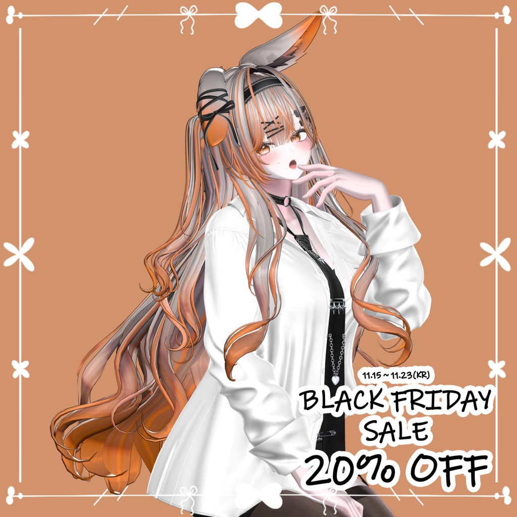 【❥· •20% SALE• ·】【GLAY Unknown Morning Rabbit Two Side Twin Tail Hair】 - Highlights Color Texture