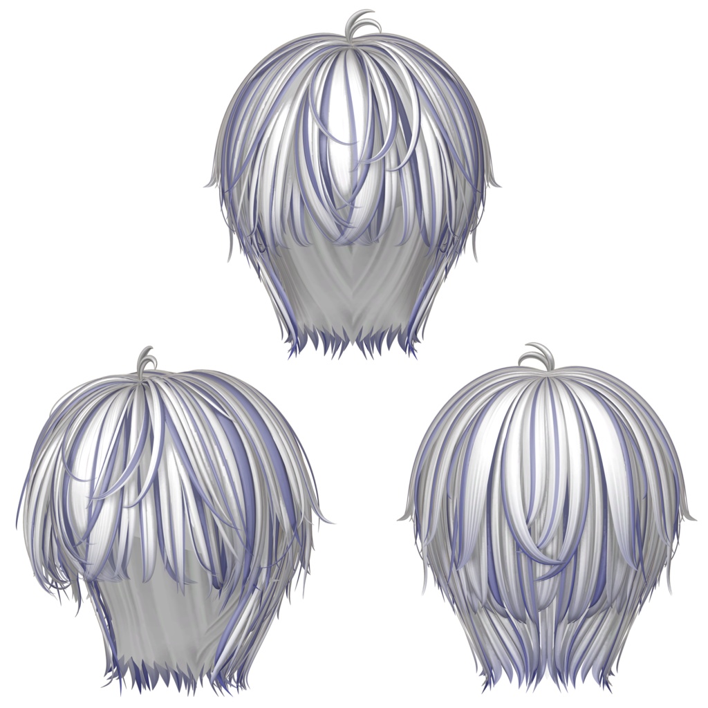 【Studio4NIMARU Natural bang hair】 - Highlights Color Texture