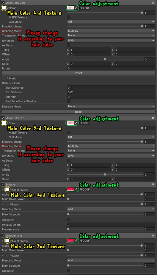 【GLAY Unknown - Lazy Cat Two Side Twin Tail Hair】 - Highlights Color Texture
