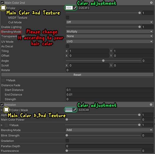 【SweetCloud_3D - Eunike Long】 - Highlights Color Texture