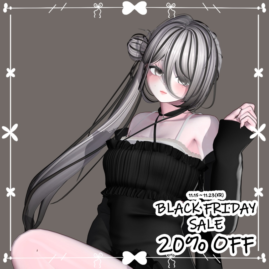 【❥· •20% SALE• ·】【Li-ne_Shop - バンサイドテールヘア】 - Highlights Color Texture
