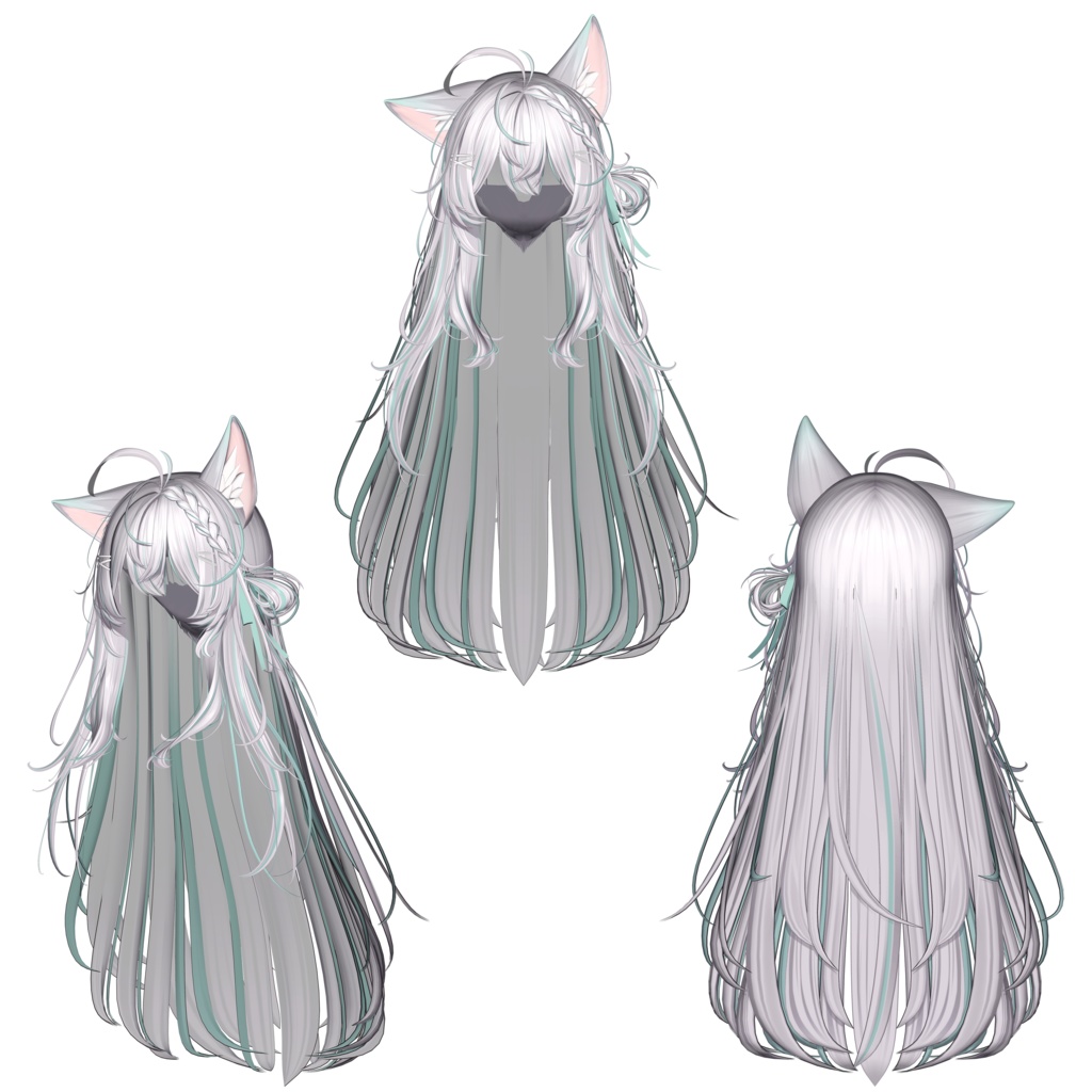 【Li-ne_Shop - ラブリーロングヘア, Lovely Long Hair】 - Highlights Color Texture