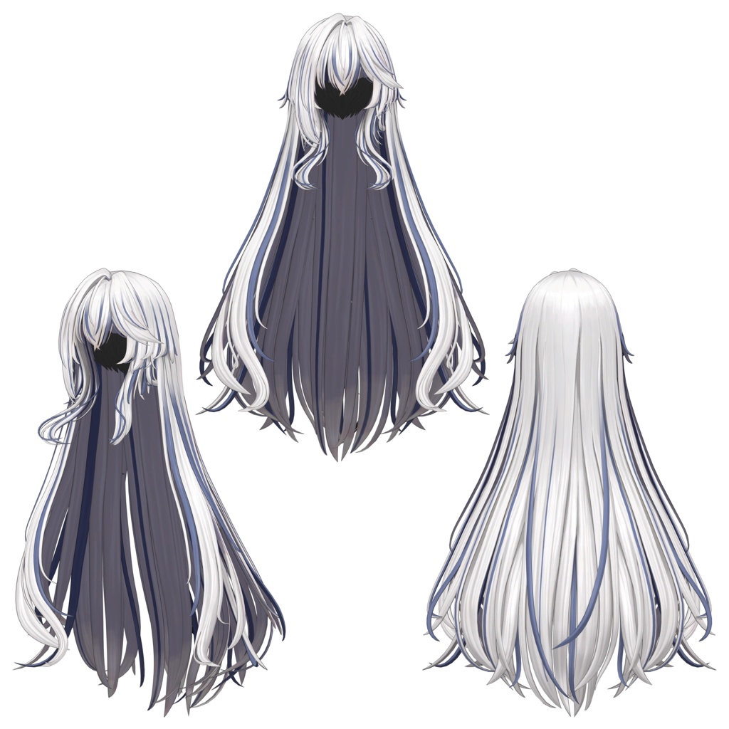 【NYANMAN - Legendary Long Hair】 - Highlights Color Texture