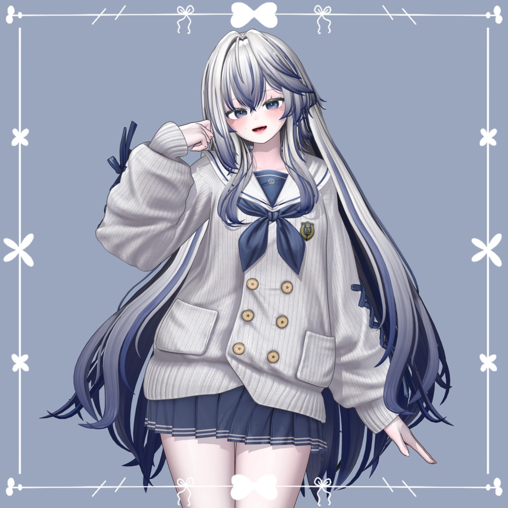 【NYANMAN - Legendary Long Hair】 - Highlights Color Texture
