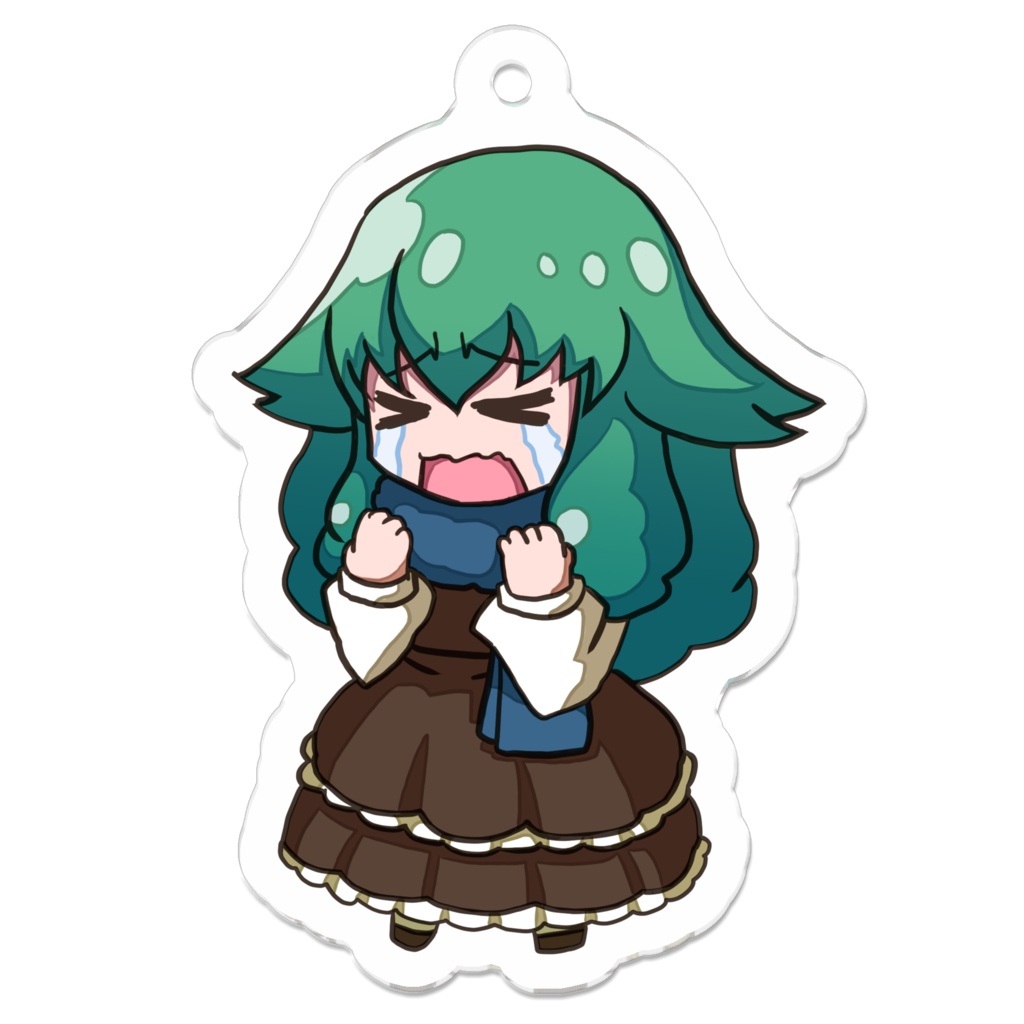 【ポジティブねここ】いぬい　アクリルキーホルダー