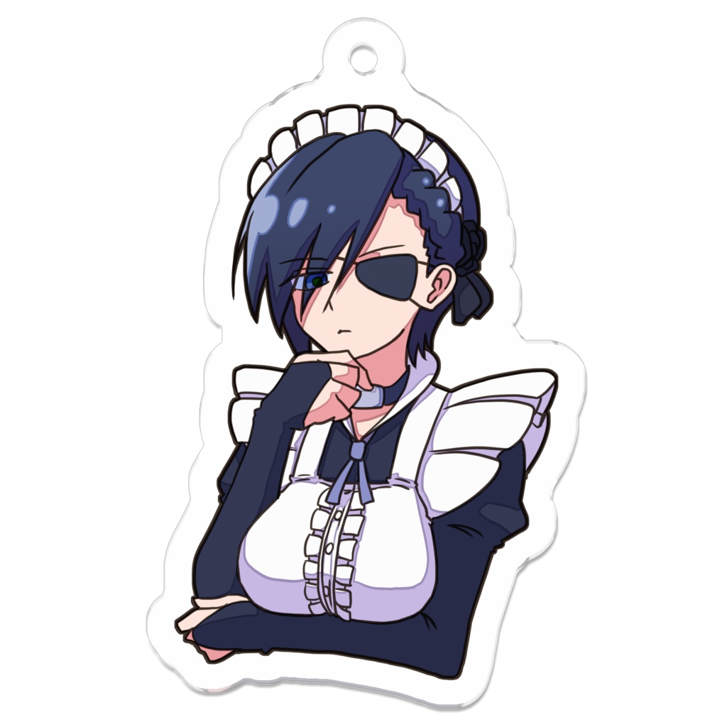 【ポジティブねここ】みくも　アクリルキーホルダー