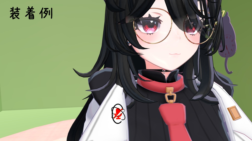 【無料】VRChatアバター想定 動くバッヂ三種セット