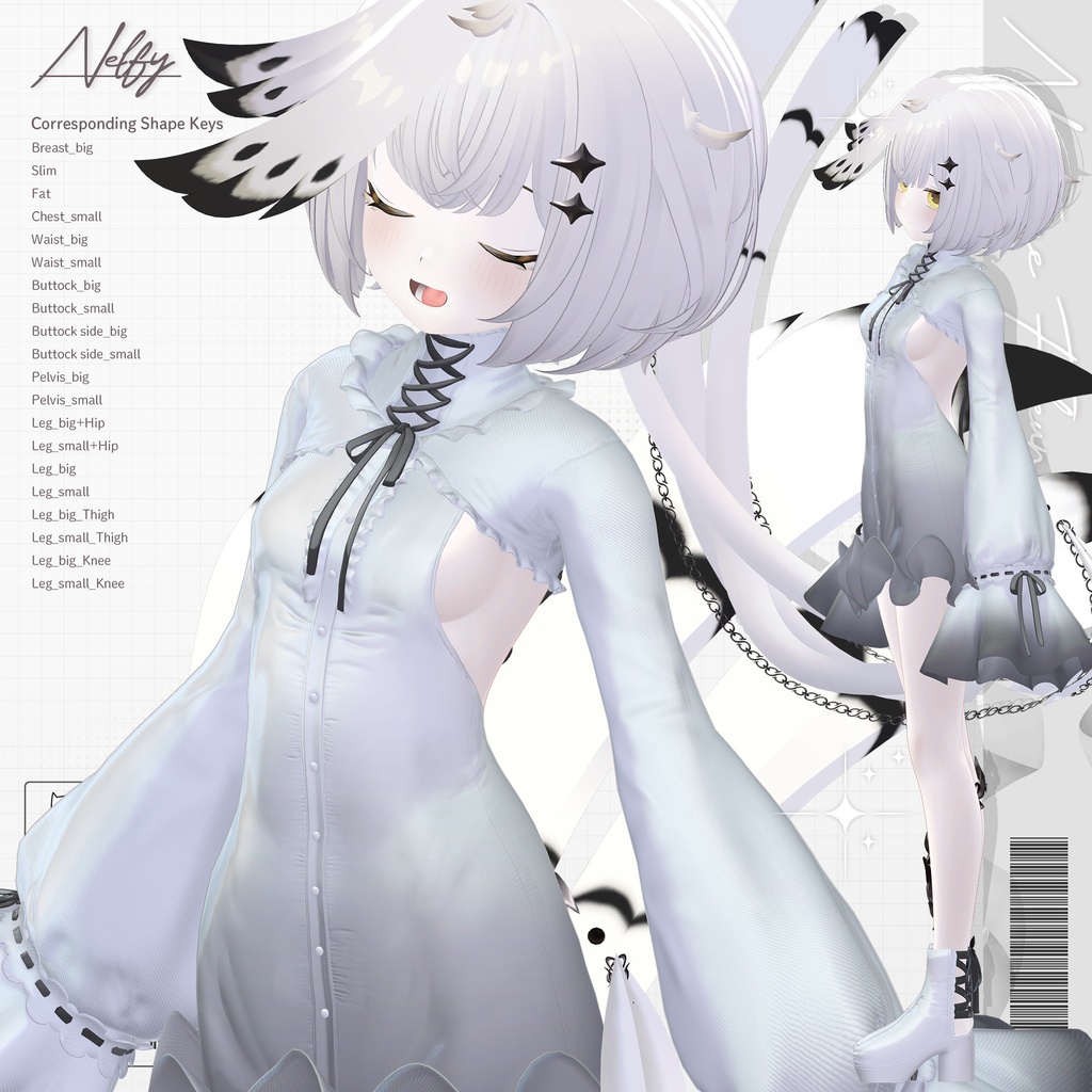 【輝夜・ルナリィ・ネルフィ追加】Nocturne Fleur【18アバター対応】