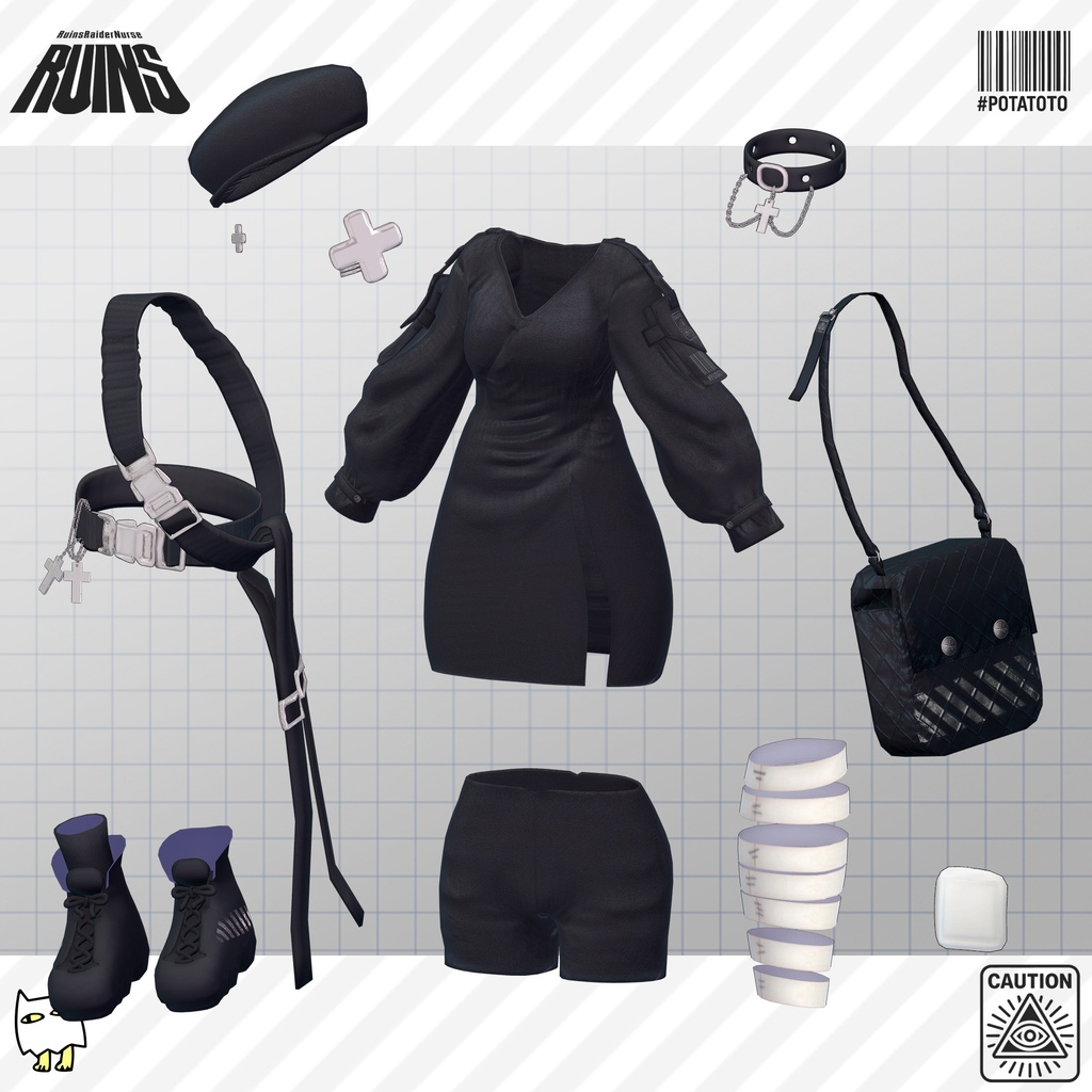 【2025年リニューアル】RuinsRaiderNurse【24アバター対応】