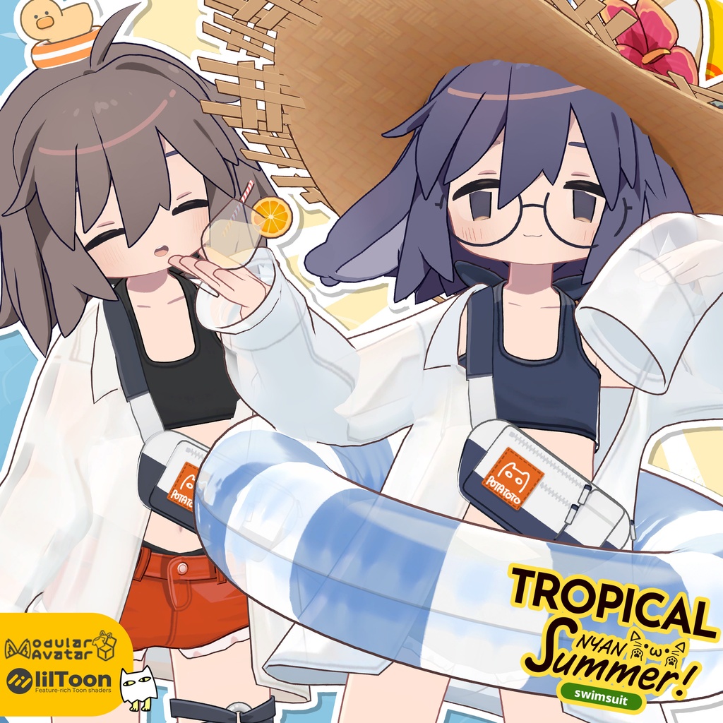 【うささき・ハスティー対応追加！🐰🐶】TROPICALにゃんサマー【まめふれんず対応】