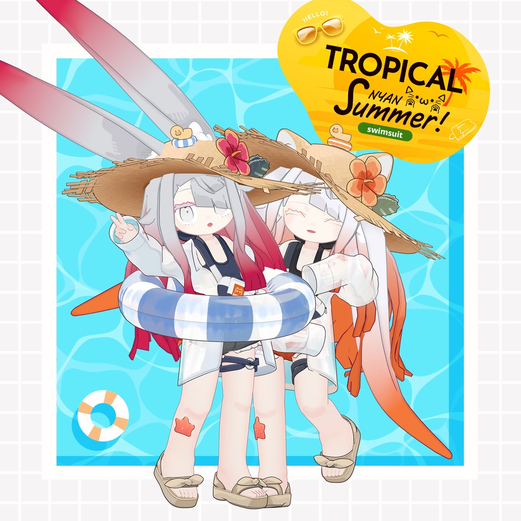 【みみのこ対応追加!👂】TROPICALにゃんサマー【まめふれんず対応】