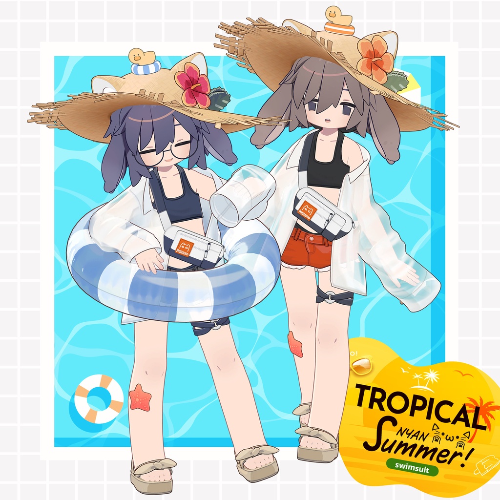 【みみのこ対応追加!👂】TROPICALにゃんサマー【まめふれんず対応】