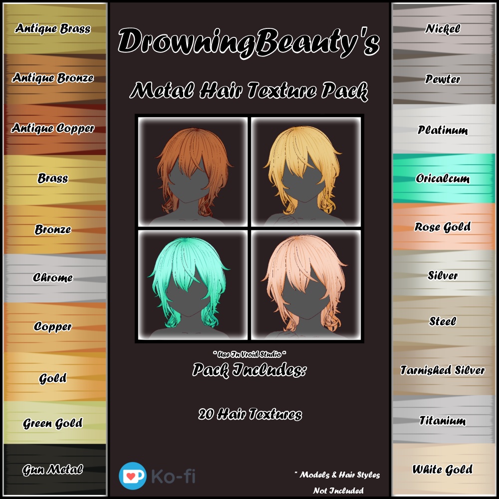 DB's Metal Hair Texture Pack