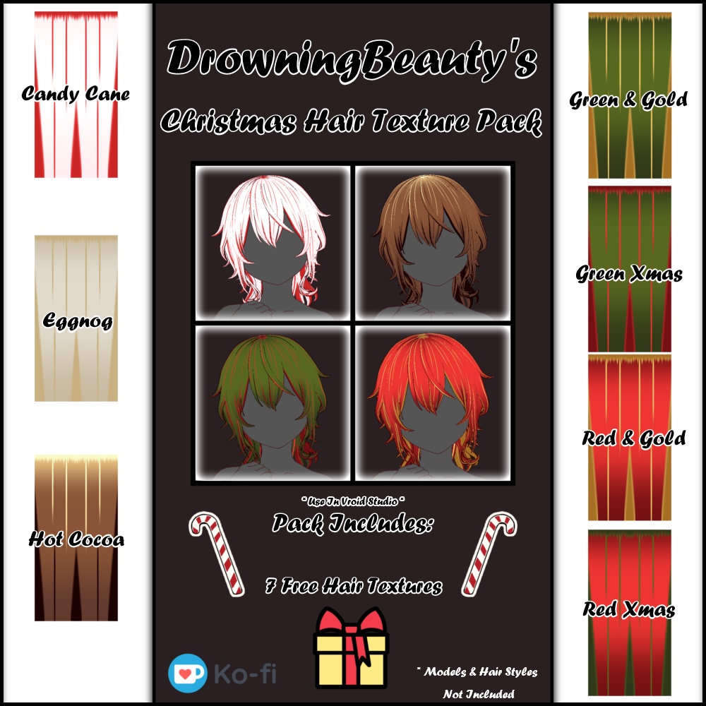DB's Christmas Hair Texture Pack