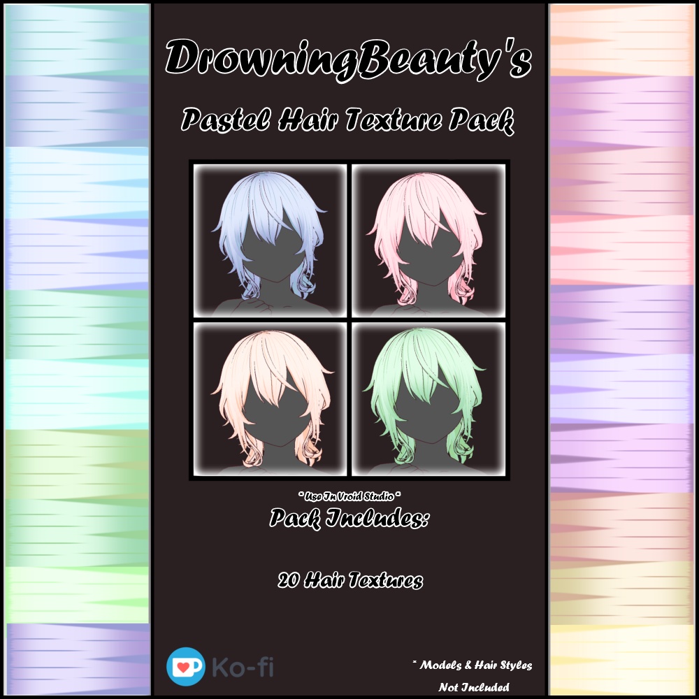 DB's Pastel Hair Texture Pack