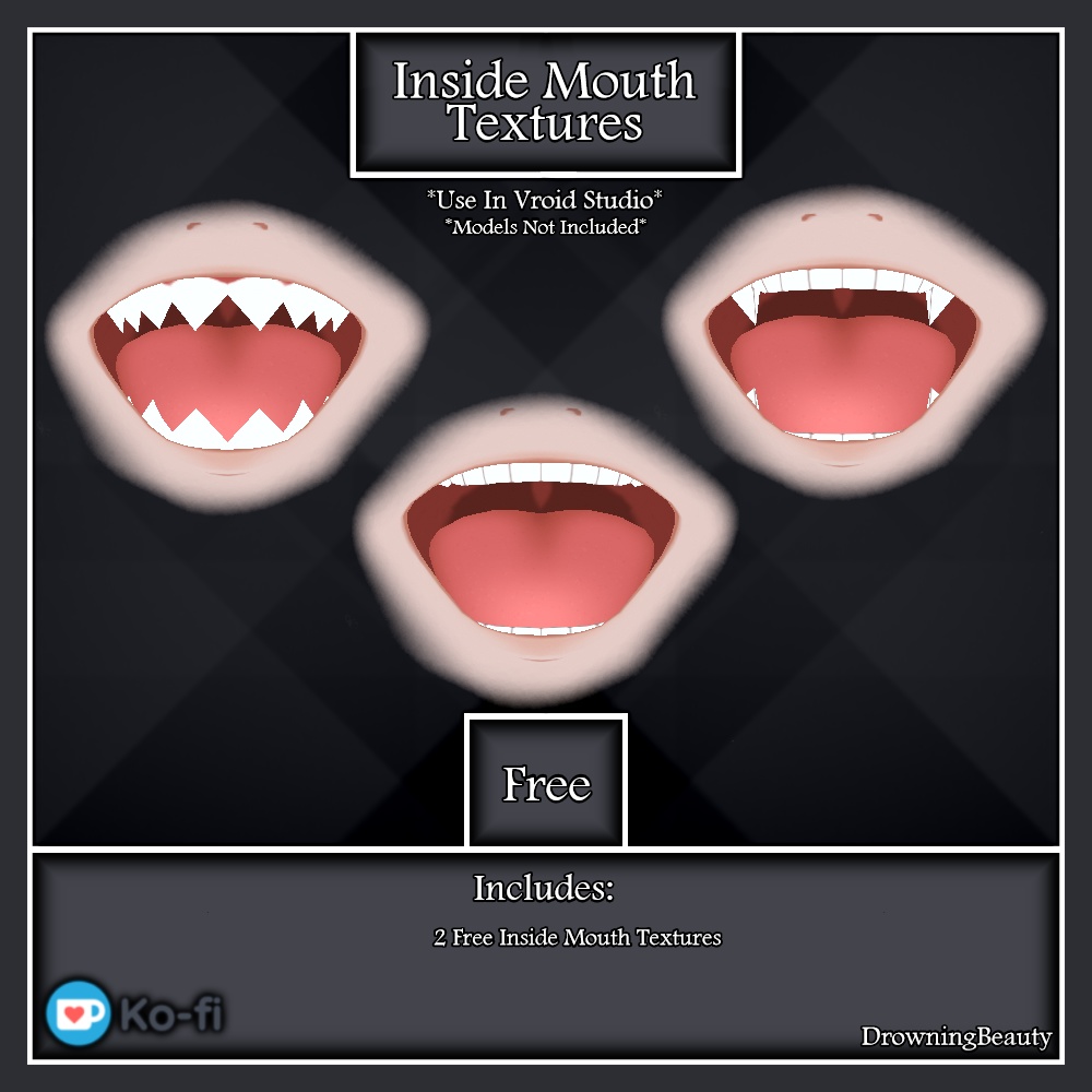 Female Skin Type A & B & Inside Mouth Textures