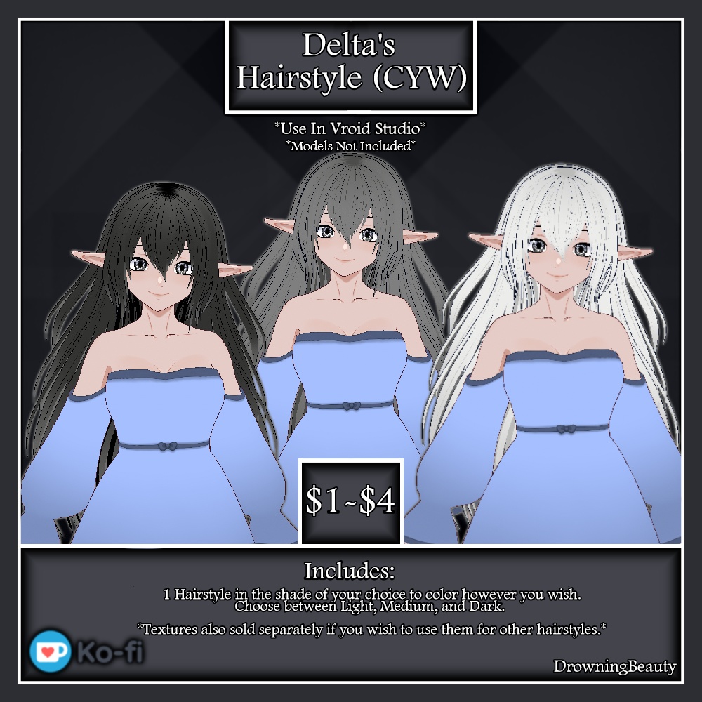Delta's Hairstyle L, M, & D (CYW)