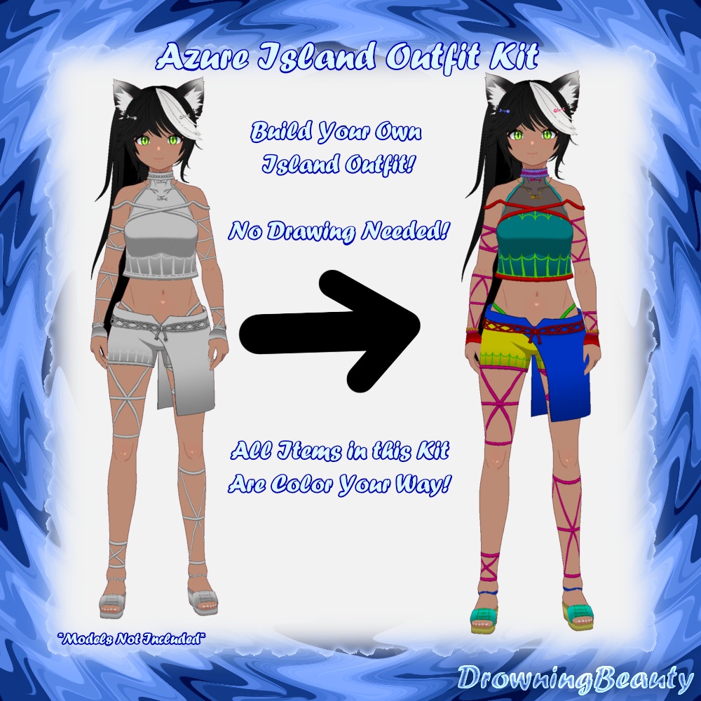 Azure Islands Outfit Kit F
