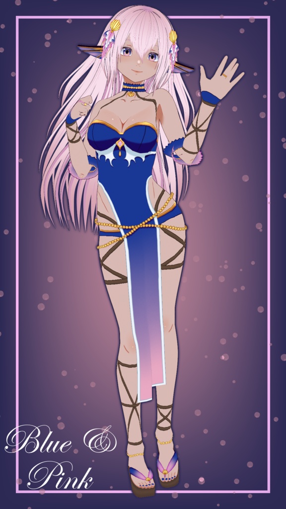 Delta Recolor Blue & Pink Full Model