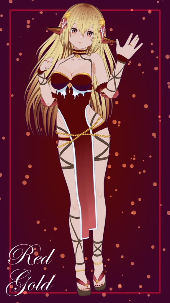 Delta Recolor Red Gold Full Model