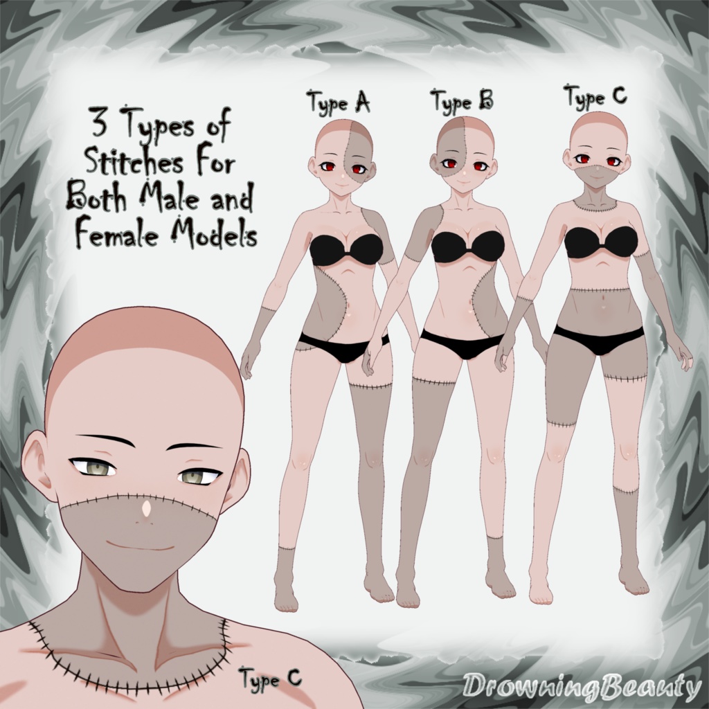 Undead Skin & Iris Textures