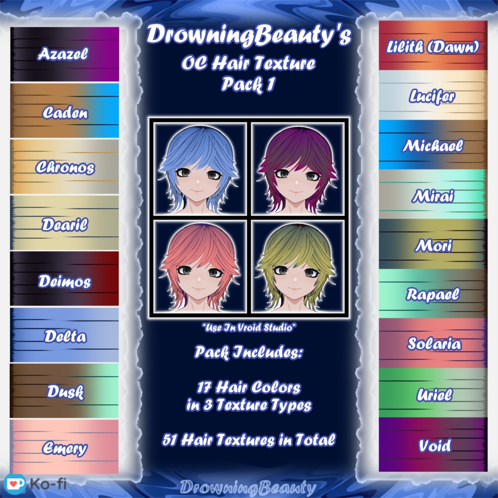 DB's Random Hair Texture Pack 1