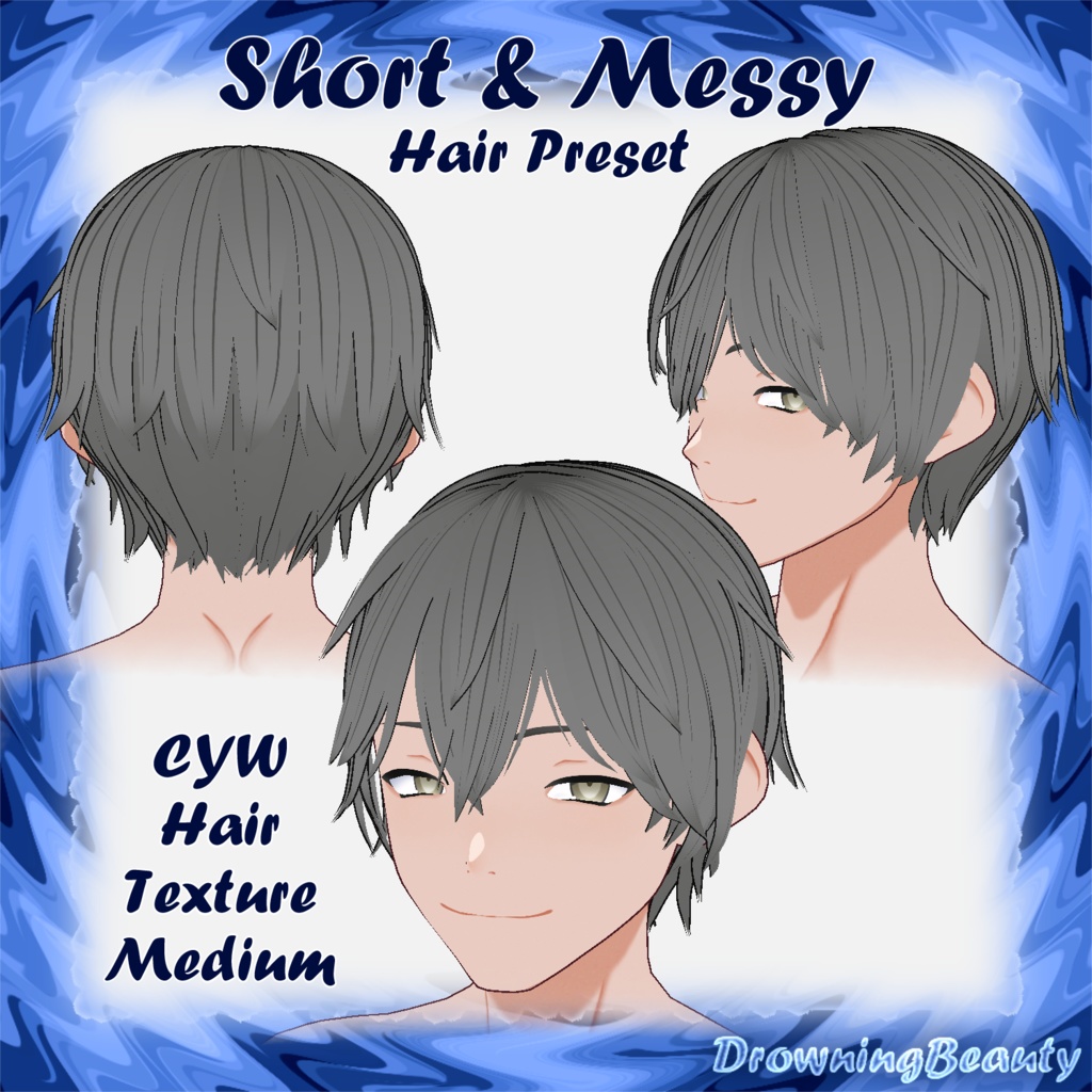 Short & Messy Hair Preset