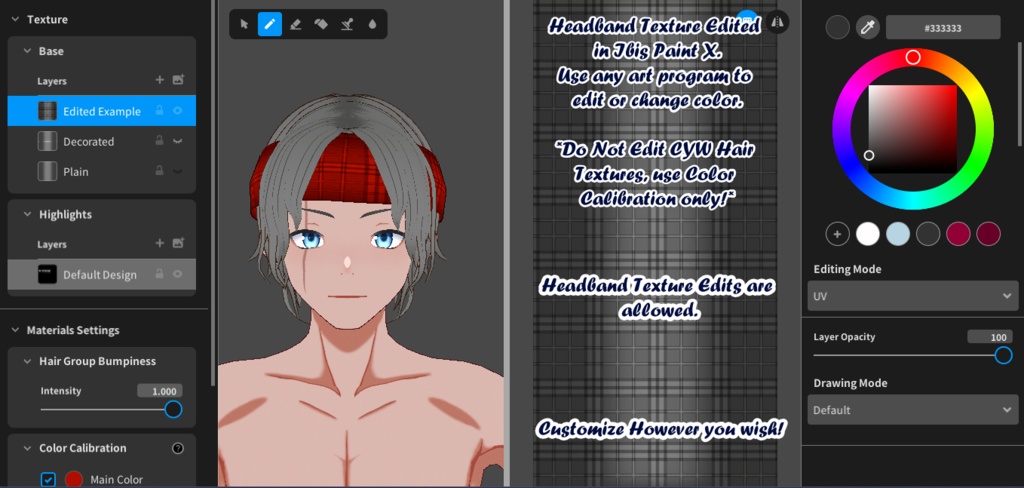 Loose Ponytail & Headband Hair Presets