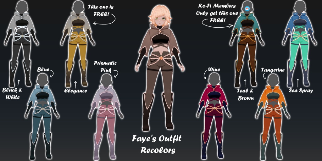 Faye's Outfit Recolors