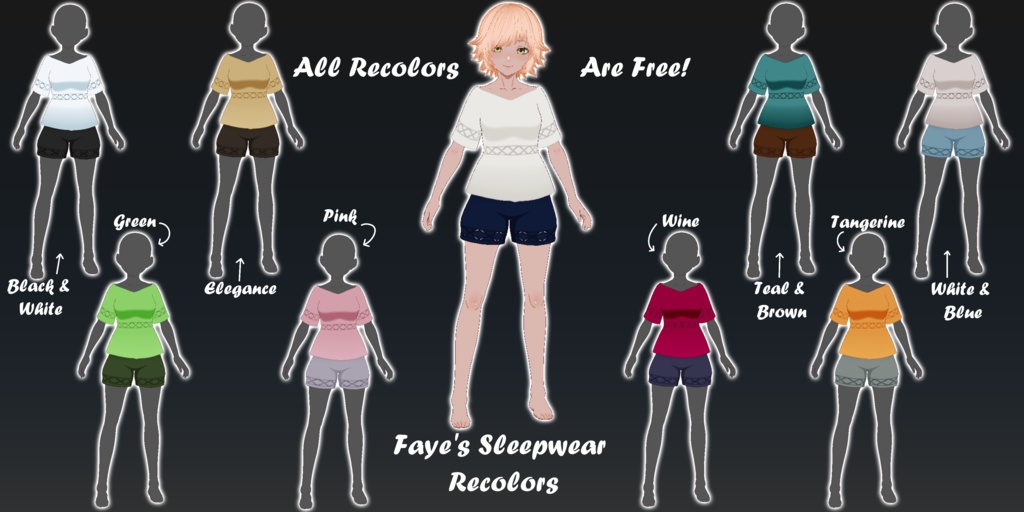 Faye's Sleepwear Recolors