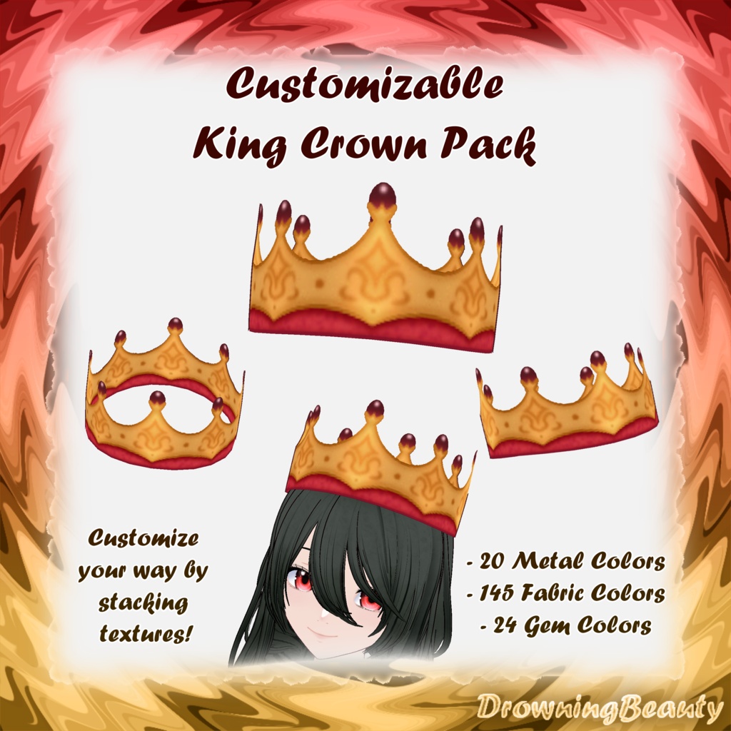 Customizable King Crown