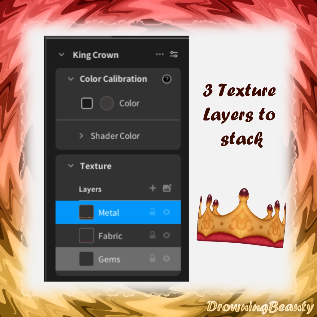 Customizable King Crown