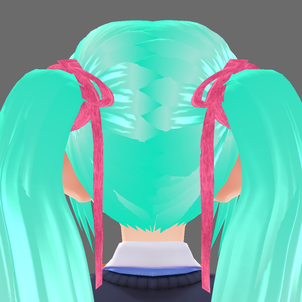 Vroid ヘアデータ ツインテール - Hair data for Vroid Twin tail -