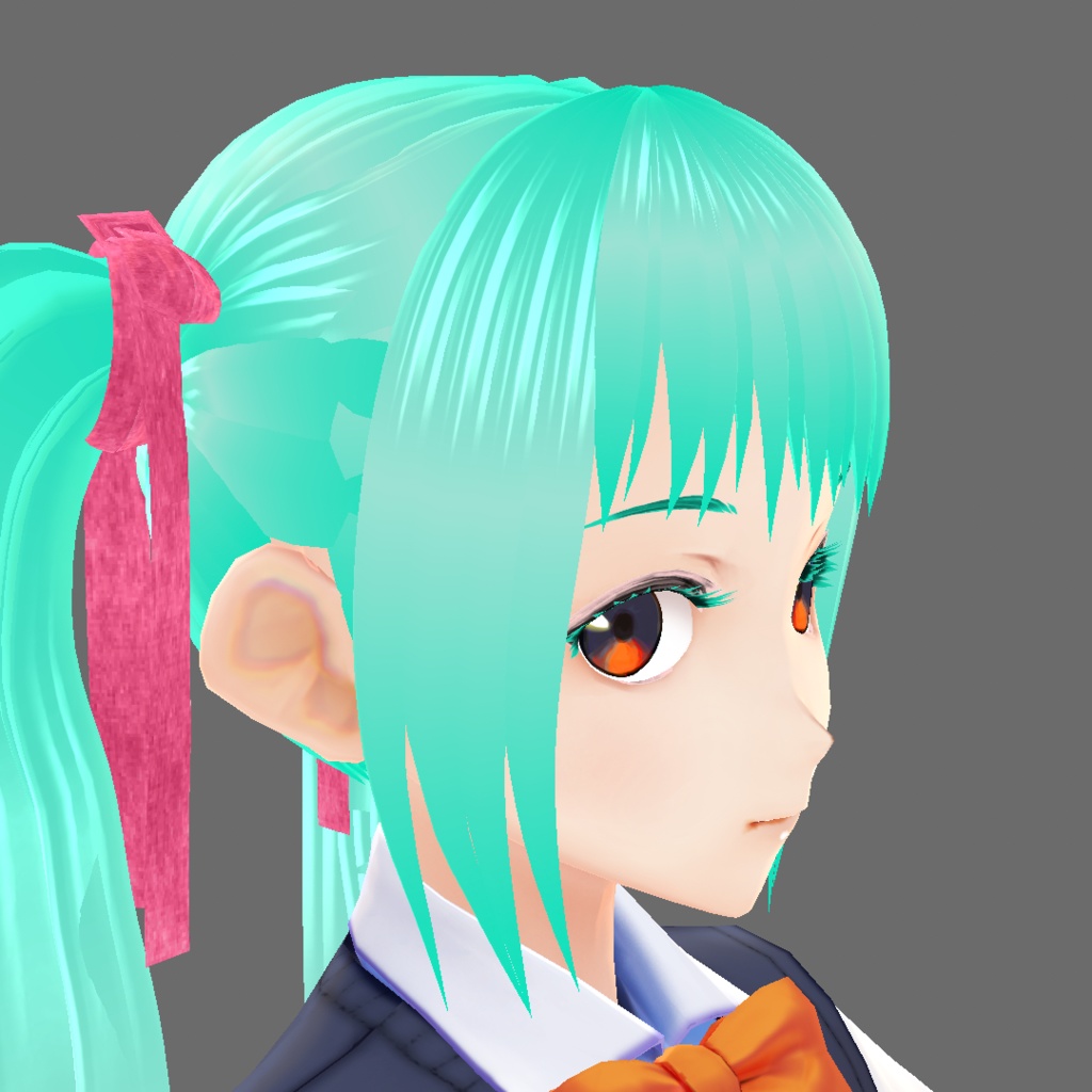Vroid ヘアデータ ツインテール - Hair data for Vroid Twin tail -