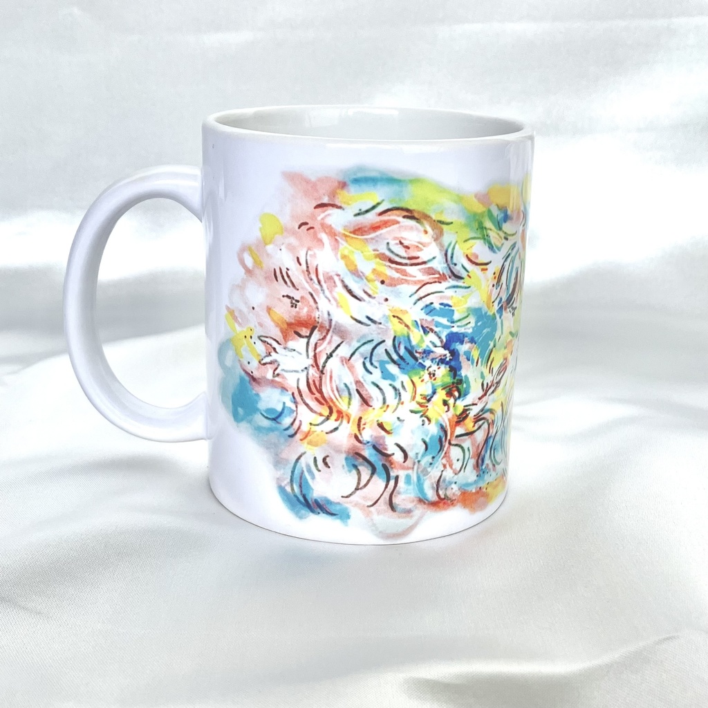 マグカップ　春色人魚